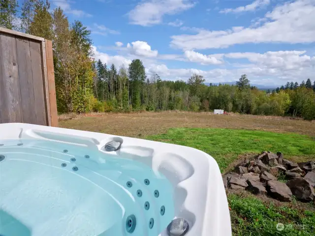 View from the hot tub!