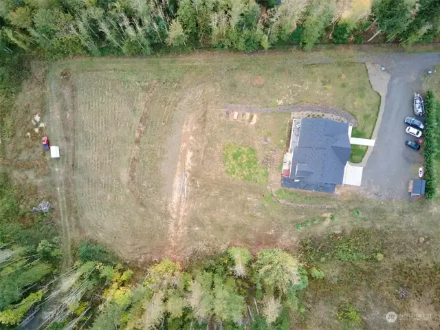 Aerial view of acreage