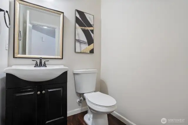 Powder room on the main floor.