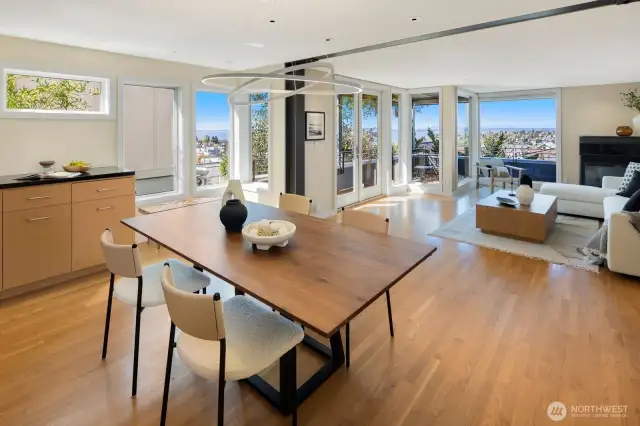 -Feast in style or snack simply: This elegant yet unstuffy dining space is the perfect place for meals of every kind.