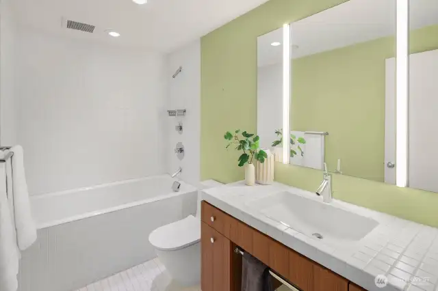 -The second floor full bath...trust me, this soaking tub is it.