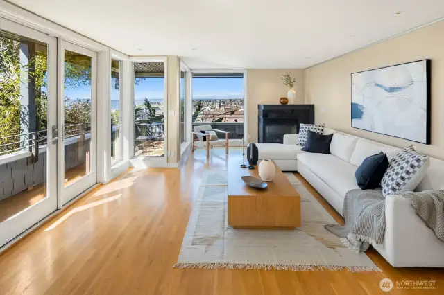 -Between the hardwood floors and the generous window space, the main floor positively gleams.