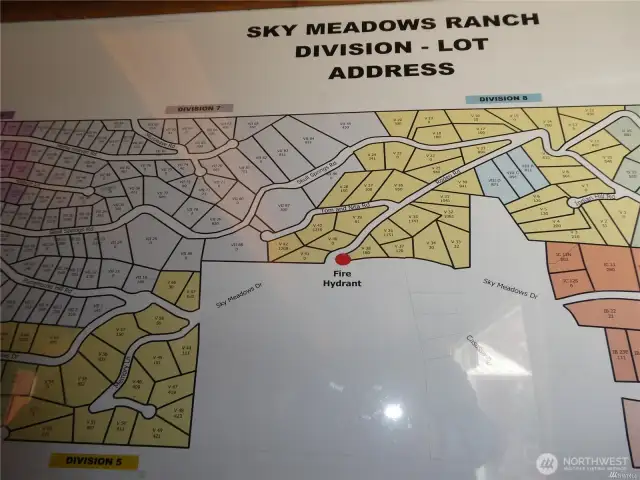 Map of Sky Meadows Ranch