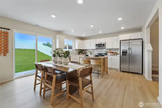See supplements for colors in home. Home has gray cabinets.