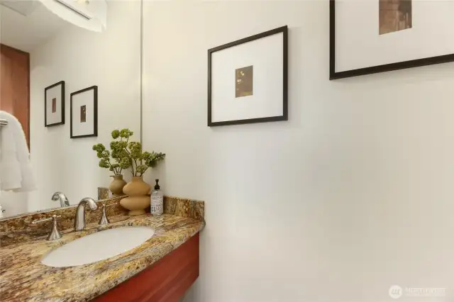 The main floor 1/2 bath.