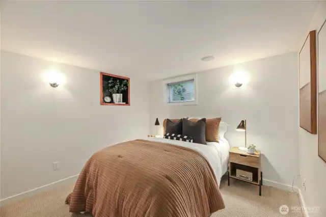 The lower-level 3rd bedroom.