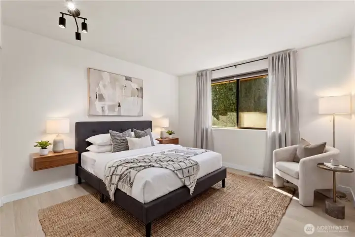 Bedroom (virtually staged)