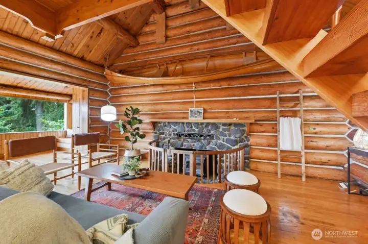 Log House Living Room