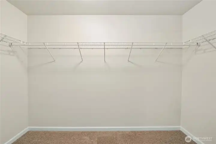 Primary walk-in closet