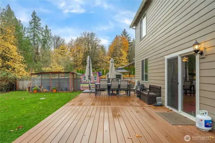 Back yard - new deck