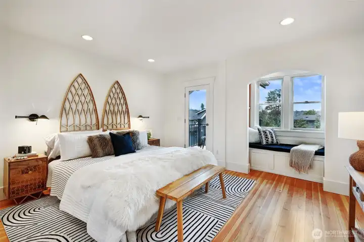 Spacious master suite on second floor.