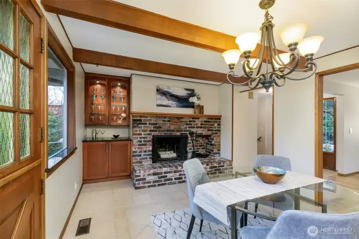 Dining Room with Fireplace