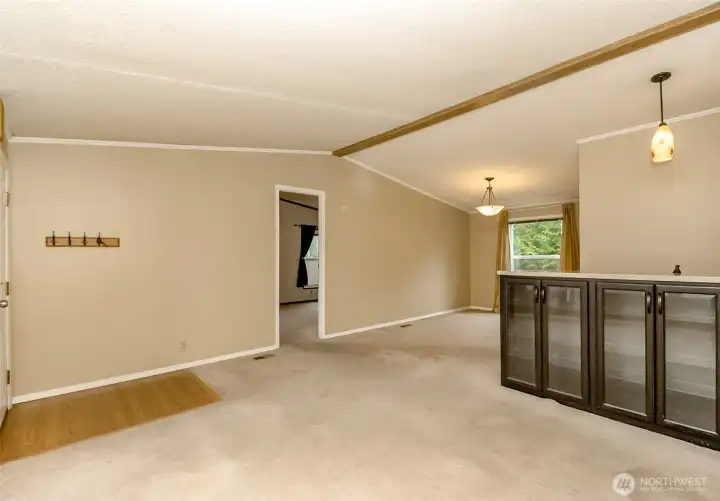 Wet bar front living room