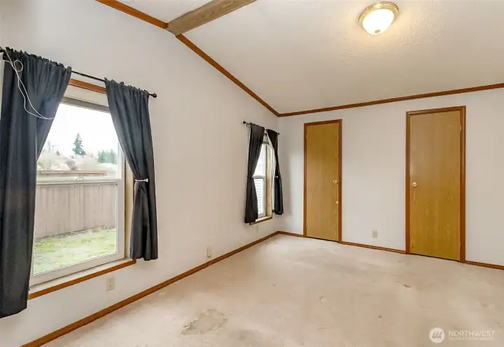 Primary bedroom, private view