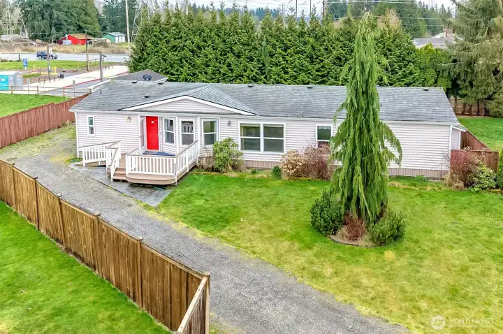 Front view of the home for sale