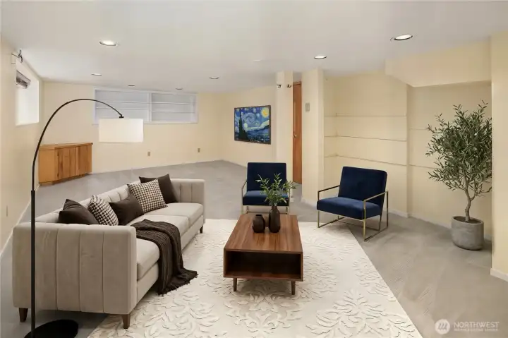 Large bonus room/TV/Family room