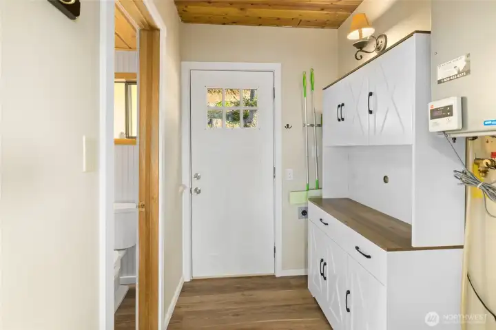 Another Mudroom entrance on the other side by the main floor bathroom and kitchen.