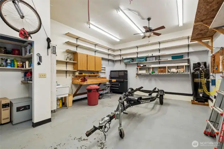 This tandem garage includes its own breaker box, offering flexibility for tools, equipment, or future upgrades. It’s a rare find that adds tremendous value.