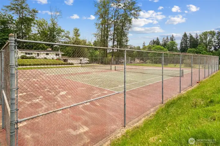 Sport courts and ball fields give residents plenty of options for recreation.