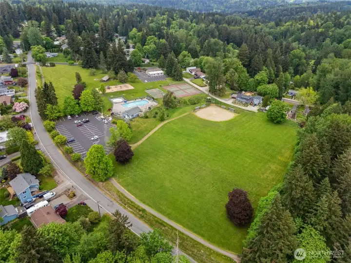 The Maple Hills community park is a year-round hub of activity, connection, and outdoor enjoyment. With open green spaces, play areas, and room to gather, it offers residents a welcoming place to relax, meet neighbors, and enjoy the natural beauty of the neighborhood in every season.