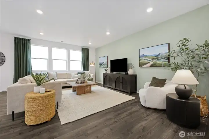 Spacious great room. Photos are representative only and may display different colors and or upgrades.