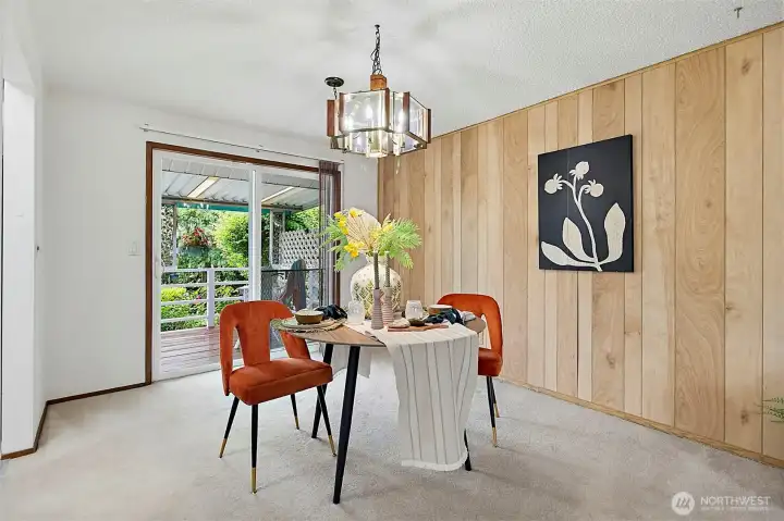 Dining Space w/ Slider to Deck