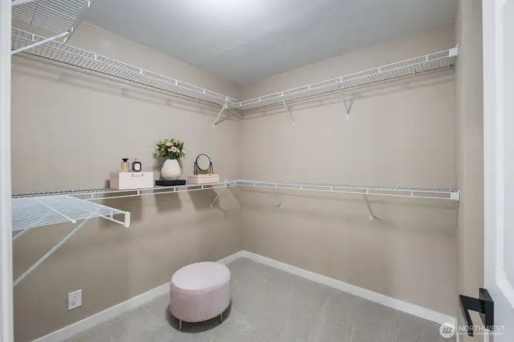 Primary bedroom walk in closet Primary bedroom walk in closet