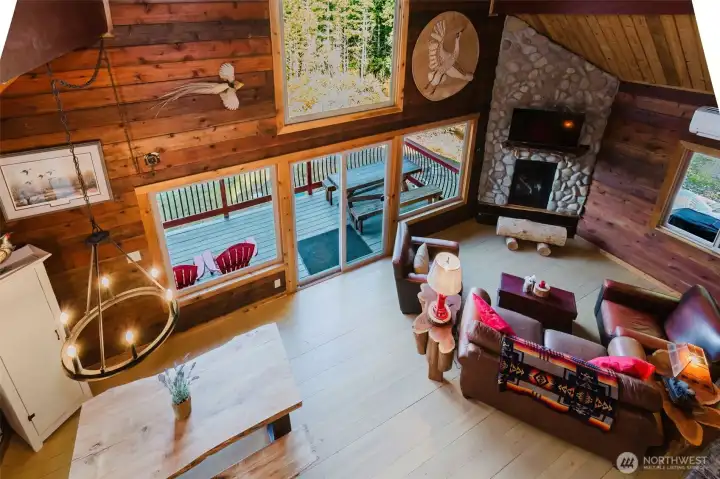 From the loft entrance