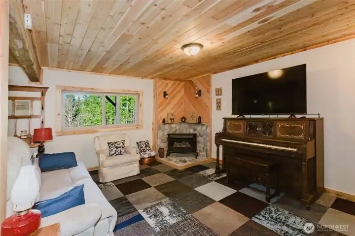 Spend your time downstairs relaxing