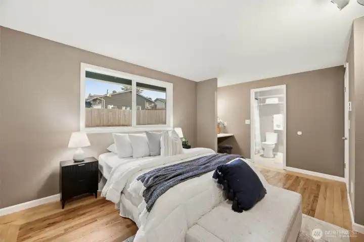 A cozy retreat filled with natural light. A cozy retreat filled with natural light.