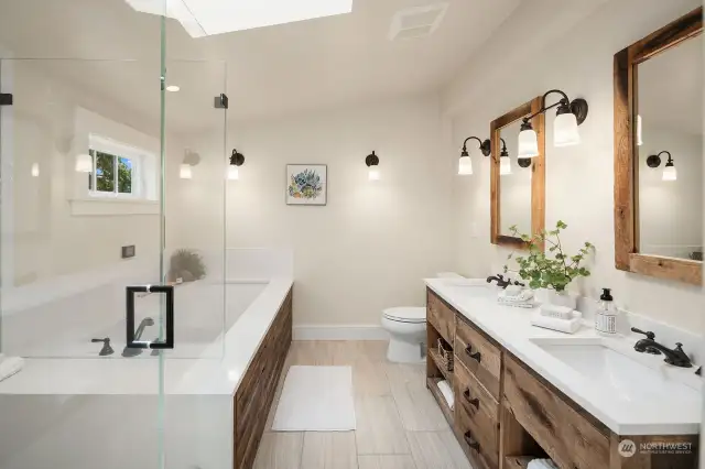 Enjoy primary suite bathroom - spacious & light!