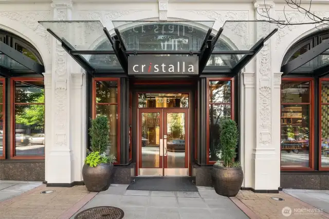 Cristalla - one of Belltown's most luxurious condominium buildings.