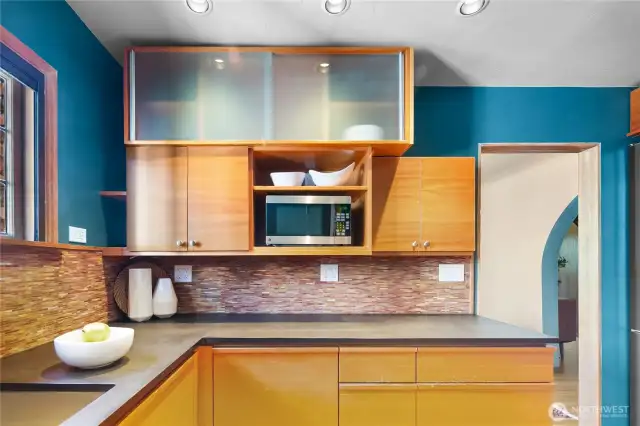 Upper cabinets custom made. Upper cabinets custom made.