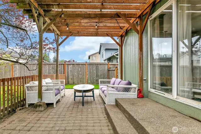 Large patio