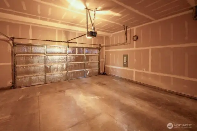 Double car garage.