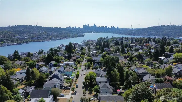 Not far from downtown Seattle