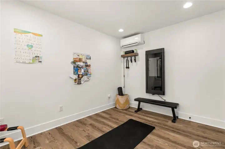 Bedroom #2 as workout room