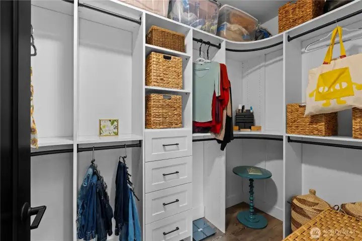 Primary walk in closet