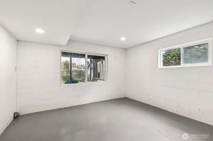 Den/office/bedroom downstairs could be turned into whatever you like.