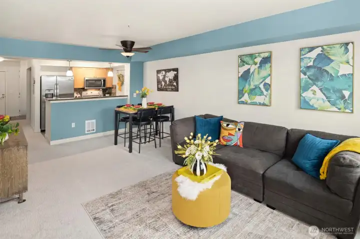 Unit - Living and Dining Room