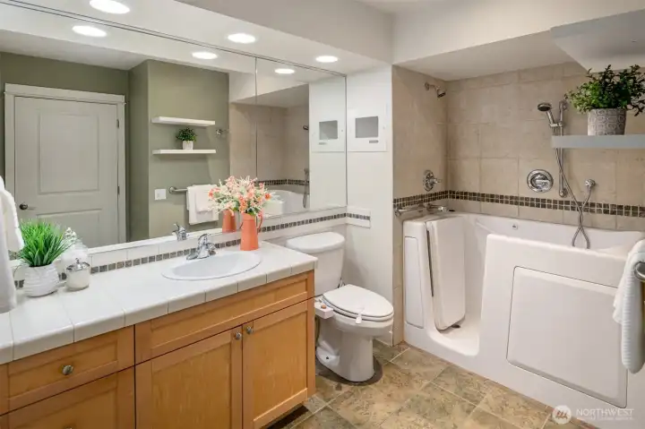 Unit - Full Bath with ADA Walk In Tub and Shower
