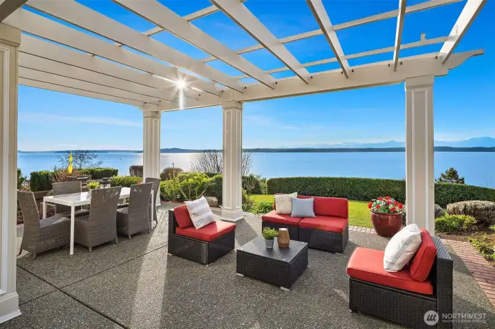 SW view from the pergola.