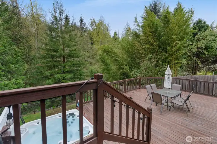 Your backyard getaway retreat is perfect for BBQs, entertaining, or just relaxing in nature.