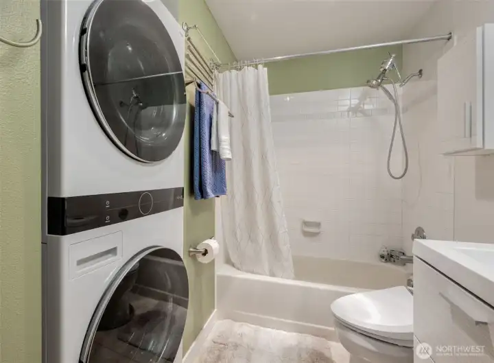 New stacked washer/dryer