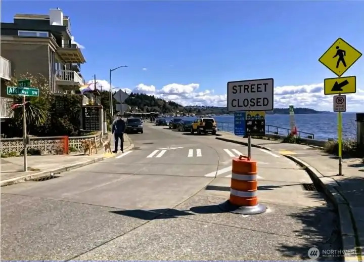 Pedestrian and locals only.