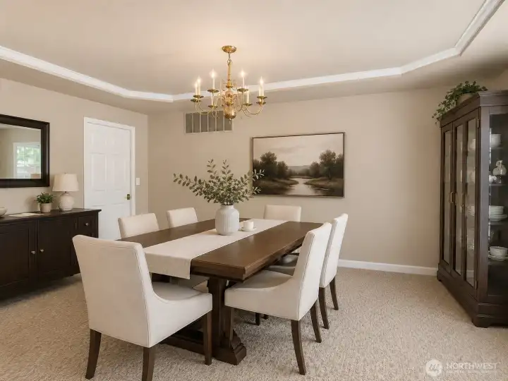 Formal Dining off the entry to the right