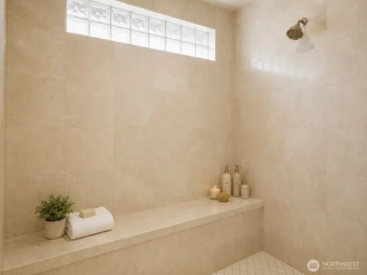 Marble shower