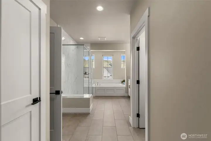 Large primary bathroom Large primary bathroom
