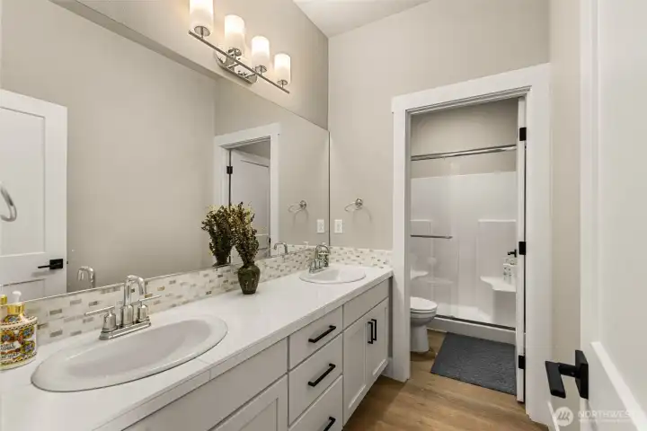 lower level bathroom with shower. lower level bathroom with shower.