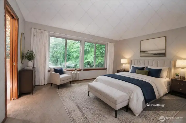 Another virtual primary bedroom